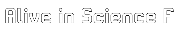 Alive in Science Fiction font preview